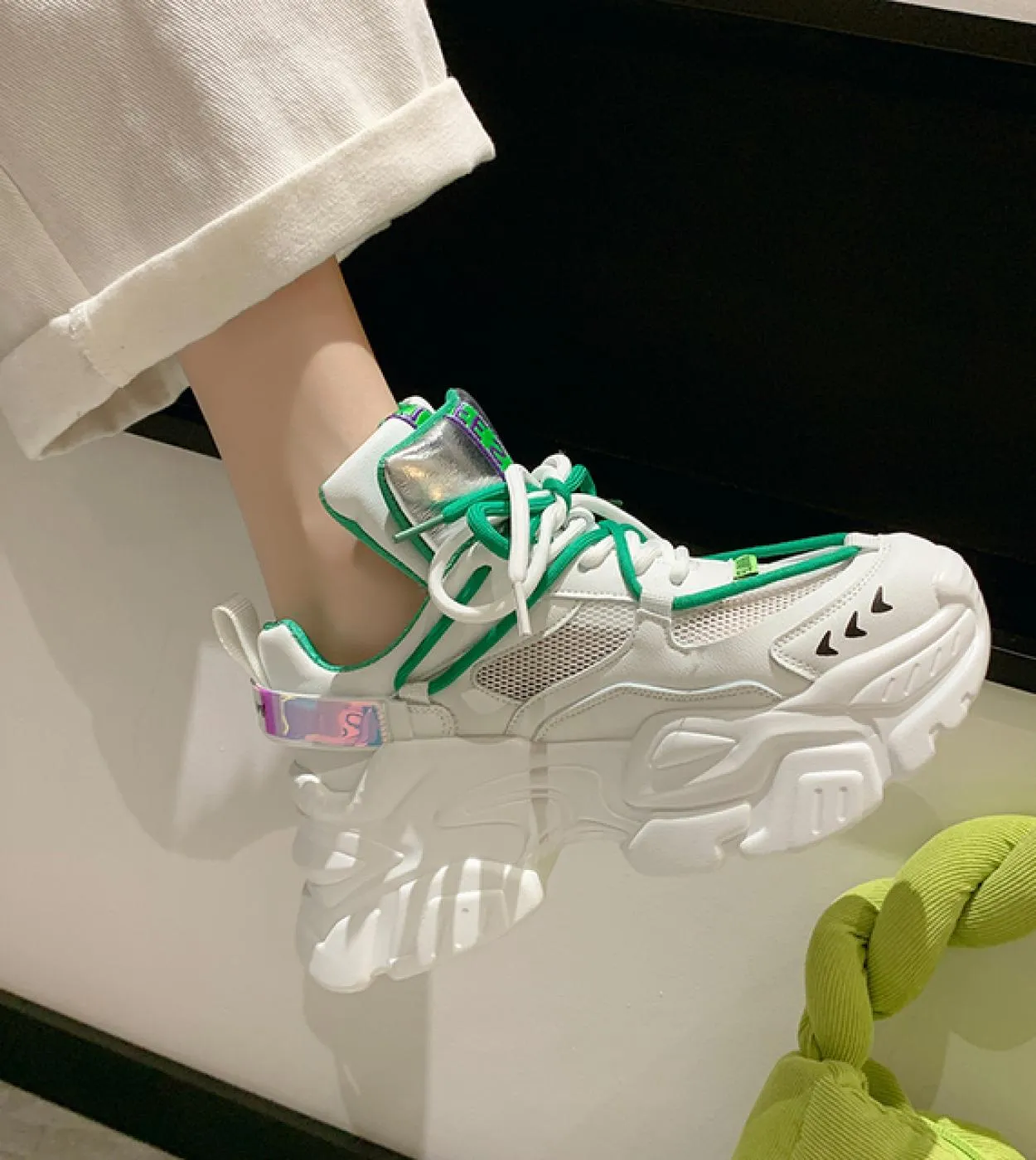 Women Platform Chunky Sneakers Designers Fashion Brand Casual Shoes Woman Tennis Basket Female Summer Vulcanized Shoes 2